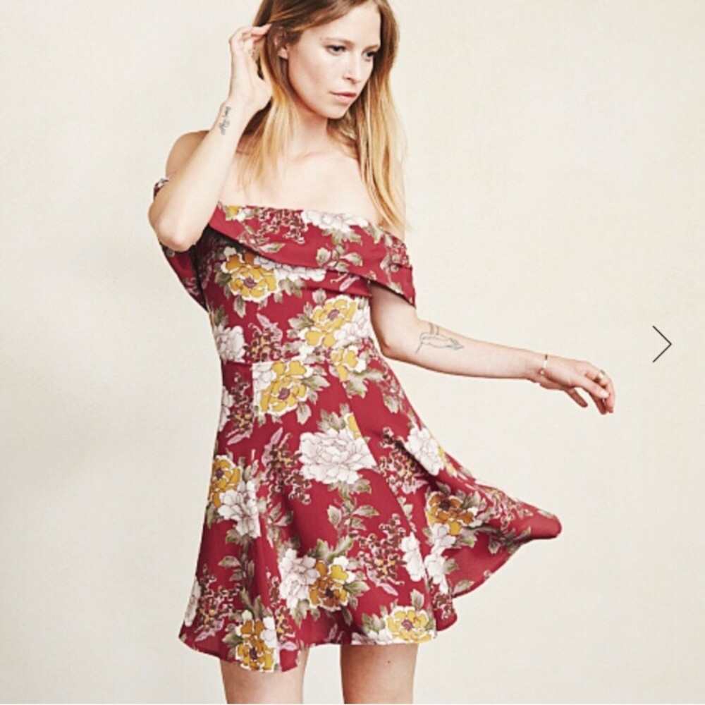 Reformation canopy mini dress in canton 2P NWT